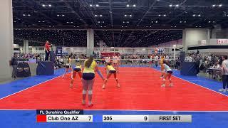 305 vs Club One AZ 16 Platinum (AZ)1(9-25, 18-25) Day#1, Game #3