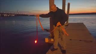 EMERGI SAFE Emergency Flare in the Hackensack River