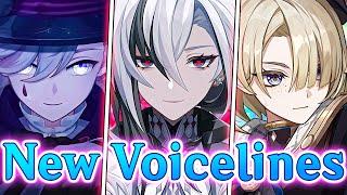 New Voice lines ABOUT Arlecchino | ft. Lyney, Lynette and Freminet | Genshin Impact