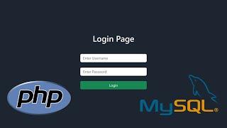 Login Page With Authentication Using PHP & MYSQL