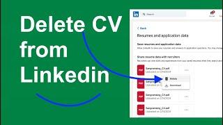 How to Delete CV from LinkedIn | Find and remove your CV online - LinkedIn