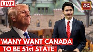 Donald Trump News LIVE: Donald Trump On Canada | Donald Trump Vs Justice Trudeau | Canada News Live