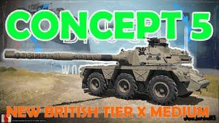 Concept 5 | British wheeled tier 10 medium | WoT with BRUCE