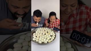 60 BOILED EGGS EATING CHALLENGE FASTEST FOOD COMPETITION #shorts #foodie #foodchallenge