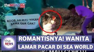 Momen Pacar Perempuan Lamar Kekasihnya di Depan Umum