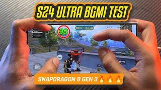 Samsung Galaxy S24 Ultra BGMI TEST  FINALLY STABLE 90 FPS?? 