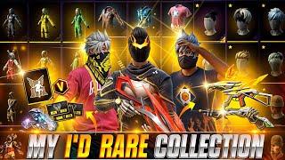 Finally My 81 Level I'd Collection Revealed || AII RARE ITEMS  #freefire #trending #vasugamer