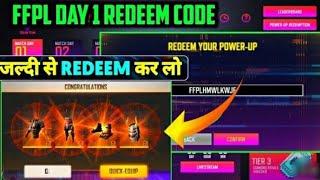 FFPL Power-up Redemption Code || Today Redemption Code free fire || #alpagaming #totalgaming