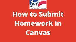 How to Submit an Assignment in Canvas