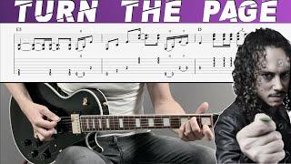 METALLICA - TURN THE PAGE (Guitar cover with TAB | Lesson)