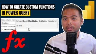 Create your OWN CUSTOM FUNCTION in Power Query // Beginners Guide to Power BI in 2022