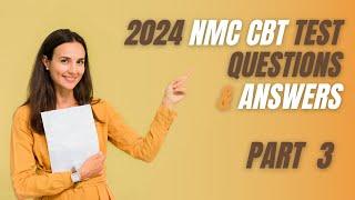 2024 NMC CBT PART-3 Mock Test Nursing (51-75) for UK & Ireland Sample Questions and Answers