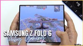 Samsung Z Fold 6 PUBG Gaming test 120 FPS | Snapdragon 8 Gen 3, 120Hz Display