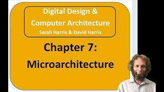 DDCA Ch7 - Part 1: Microarchitecture Introduction