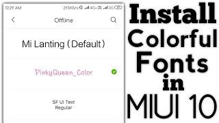 How to Set Color Fonts in Xiaomi Phone ! How to set colorful fonts in MIUI 10 | Color Fonts in MIUI