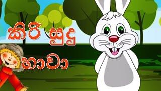 Kiri Sudu Haawa | කිරි සුදු හාවා | Sinhala Nursery Rhyme | Sinhalese Children Songs Edewcate