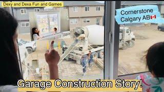 GARAGE CONSTRUCTION HERE IN CALGARY ALBERTA CANADA/CORNERSTONE COMMUNITY#pinoybuilder