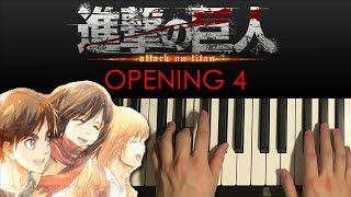 How To Play - Attack On Titan Opening 4 - Red Swan (PIANO TUTORIAL LESSON)