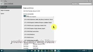 Windows 10 : How to Change Time Zone