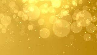 4k Abstract Falling Light Glow Particles With Moving Golden Background HD