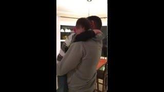 Navy Dad gives his son the most wonderful surprise!