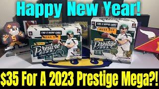 Only $35 For A 2023 Prestige Football Mega Box?!? I Had To Get A Few! How'd We Do?