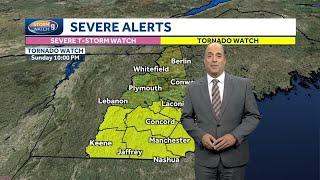 Video: Tornado watch in effect until 10 p.m.; no warnings active