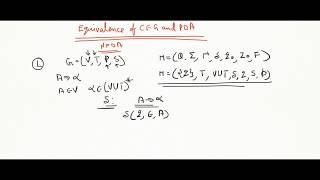 Equivalence of  CFG and PDA