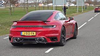 2021 Porsche 992 Turbo S with LOUD CAPRISTO Valvetronic Exhaust! Revs, Accelerations, Turbo Noise️