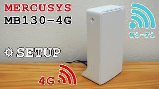 Mercusys MB130-4G router 4G Wi-Fi • Unboxing, installation, configuration and test