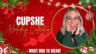 CUPSHE Holiday Collection & Try-On Haul | Fuller Bust Christmas Outfits & What Bra To Wear w/ It!!