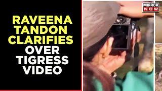 'Tigress In This Video is Habituated,' Raveena Tandon Clarifies After Controversy | Mirror Now| News