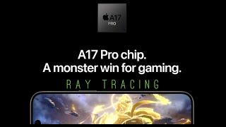 Apple A17 Pro chip | Ray Tracing | Console games - iPhone 15 Pro.