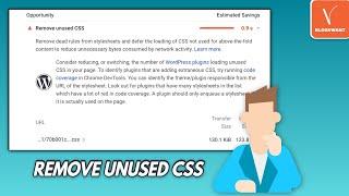 2 Solutions - How to Fix Remove Unused CSS - Google PageSpeed Insights Error - Manual and Plugin Way