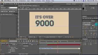 Animating numbers counting up in After Effects tutorial