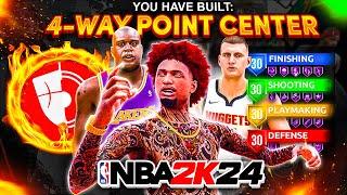 THIS IS THE BEST CENTER BUILD IN NBA 2K24! SUPER OVERPOWERED *DEMIGOD* BUILD IN NBA 2K24!