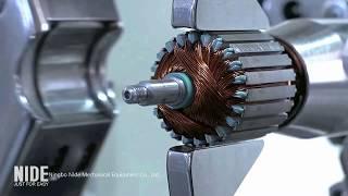 motor manufacturing automatically : stator and armature production assembly line