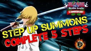 Bleach Brave Souls - Step Up Summons - [5*] Single Summon All 5 Steps COMPLETE!!