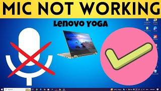 Lenovo Yoga Microphone Not Working {Fixed}
