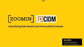 Actualizing Role-Based and Personalized Content (ft. Joe Gelb)