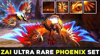 Zai with NEW ULTRA RARE Phoenix Immortal Set - TI10 Battle Pass - EPIC Gameplay Dota 2