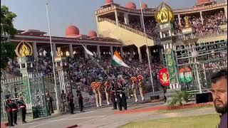 Flag Ceremony Wahga Border Lahore Pakistan & Attari India #Pakistan #india #border