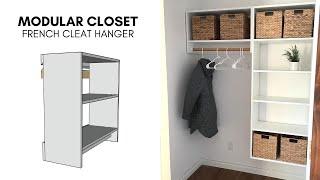 French Cleat Modular Closet With Free Plans