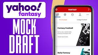 How To Do A Mock Draft On Yahoo Fantasy Football (2024) Easy Tutorial