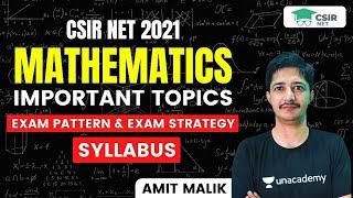 CSIR NET 2021 | Mathematics Topics | Exam Pattern & Exam Strategy | Syllabus | by Amit Malik