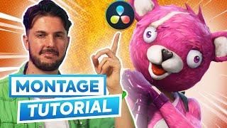 How to Edit a Fortnite Montage for BEGINNERS - Davinci Resolve Tutorial