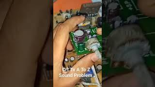 Crt Tv Sound Problem |#Chinatv#Crttv#tvrepairing #ak_electronic_lab