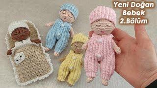 Yenidoğan,Amigurumi Kundak Bebek PART 2 (newborn doll pattern)((English subtitle)