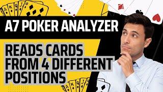 A7 Poker Analyzer. Reads cards from 4 different positions. 718 678 6292