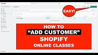 how to add customer login in #shopify tutorial step-by-step free online smart online course video 40